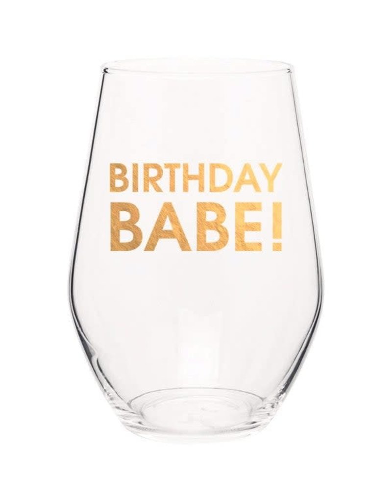 Chez Gagne Chez Gagne Wine Glass Birthday Babe
