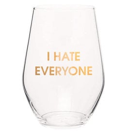 Chez Gagne Chez Gagne Wine Glass I Hate Everyone