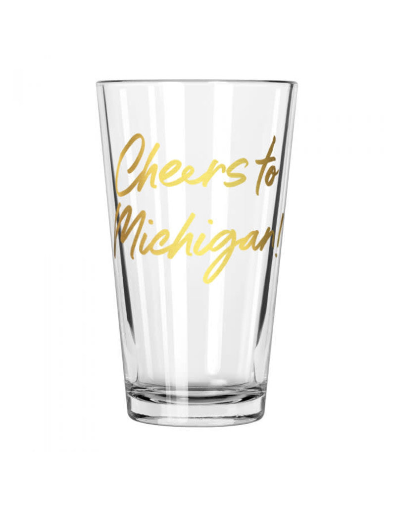 City Bird Cheers To Michigan Pint Glass