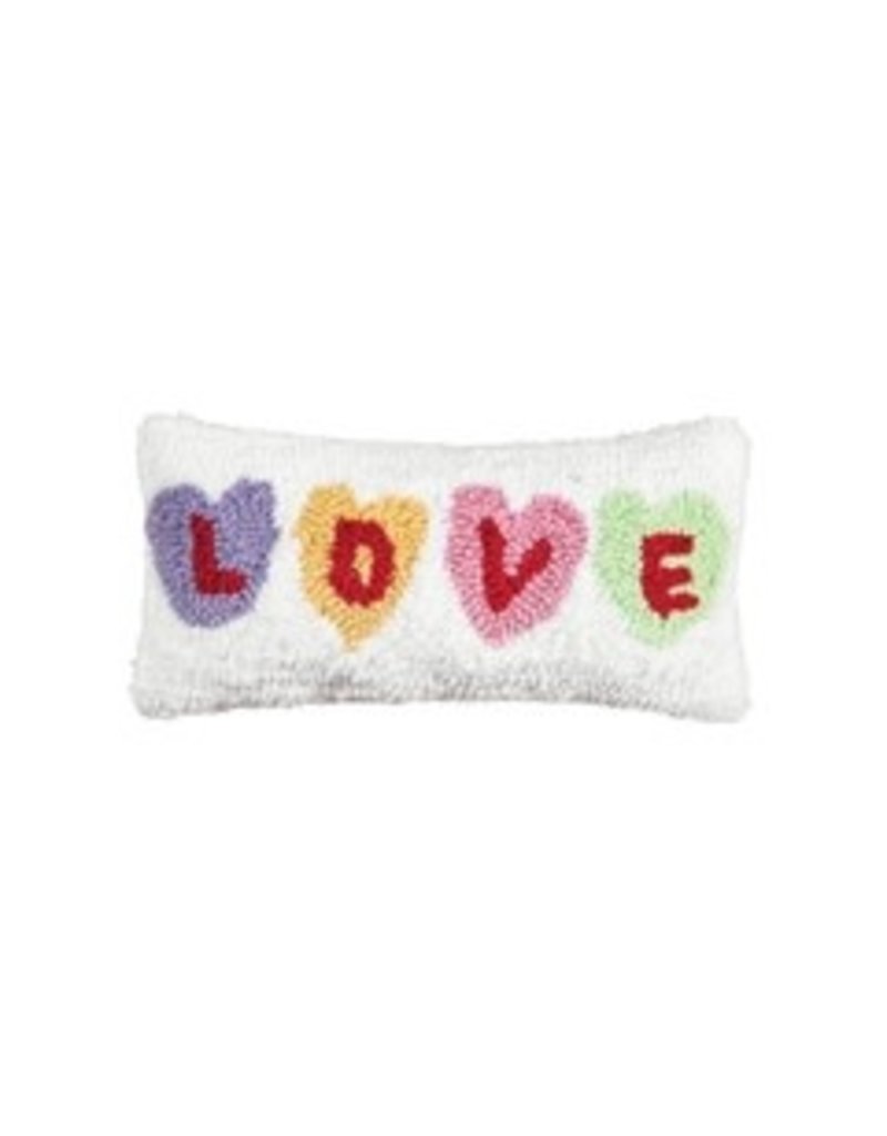 C & F Enterprises Pillow Small Hooked Talk Love