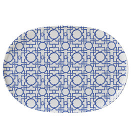 Merritt International Melamine Oval Tray Chinoiserie