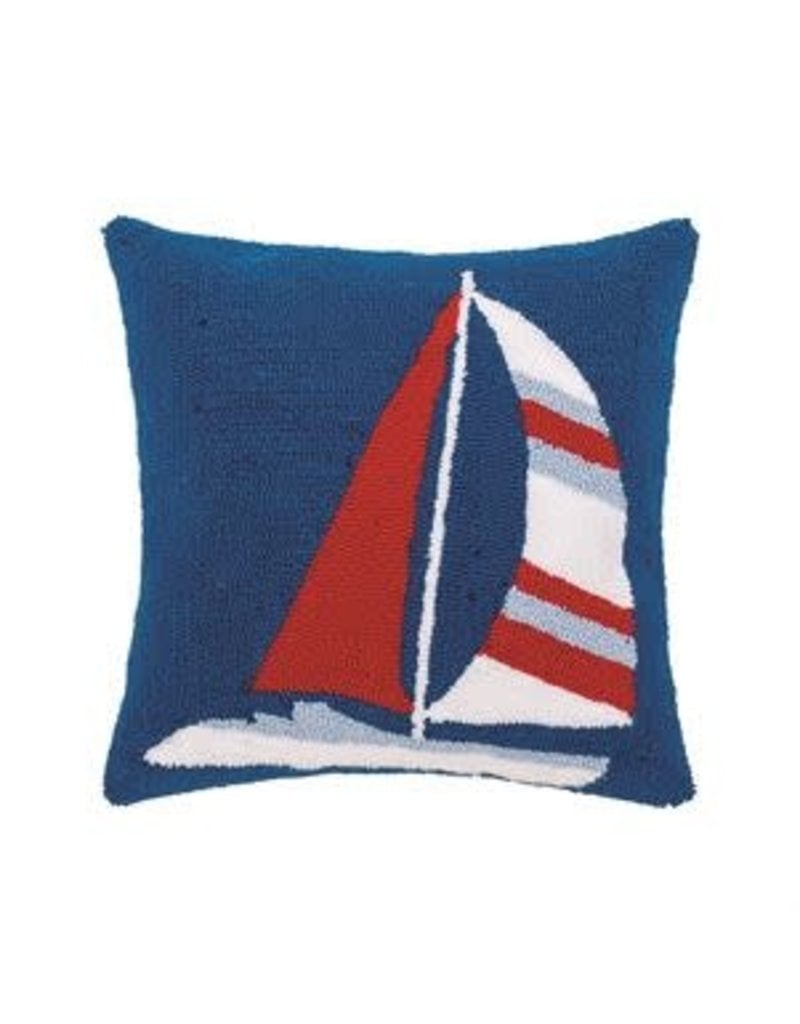 C & F Enterprises Pillow Large Hooked Sailboat