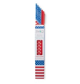 Swig Reusable Straw Set Stars & Stripes
