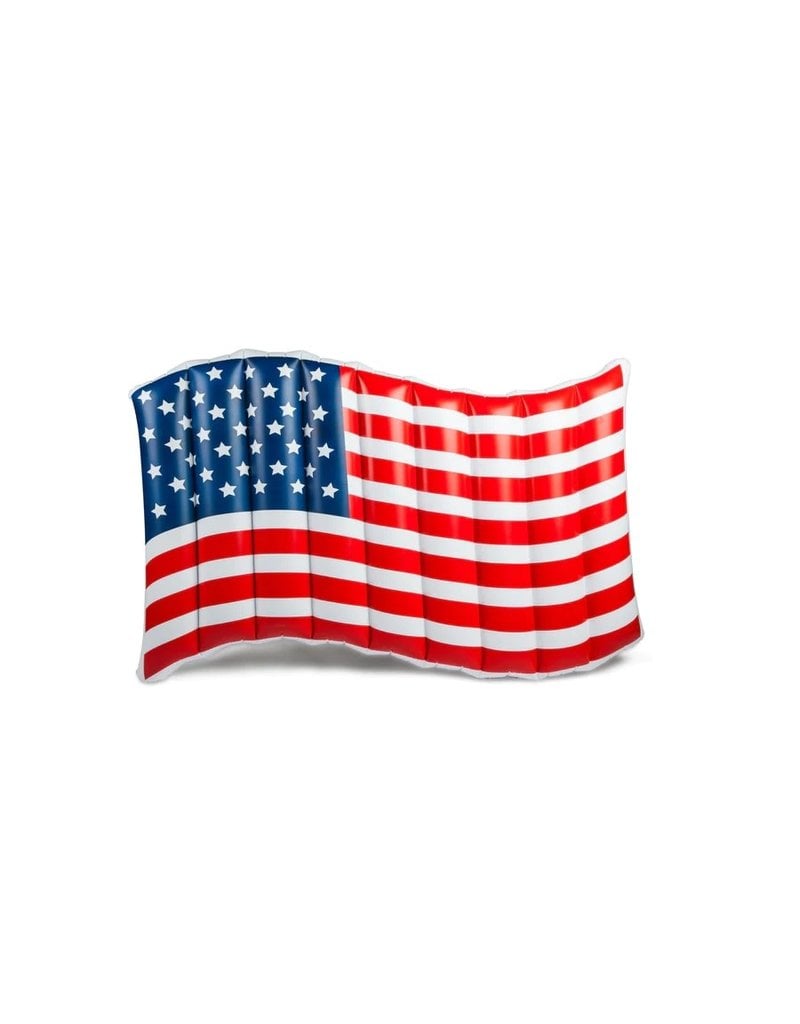 Big Mouth Pool Float Giant Waving American Flag
