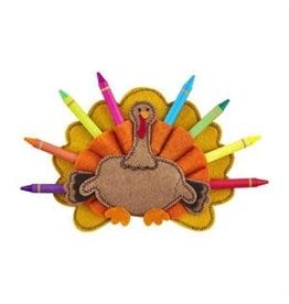 Mud Pie Mud Pie Fall Crayon Holder Orange Turkey