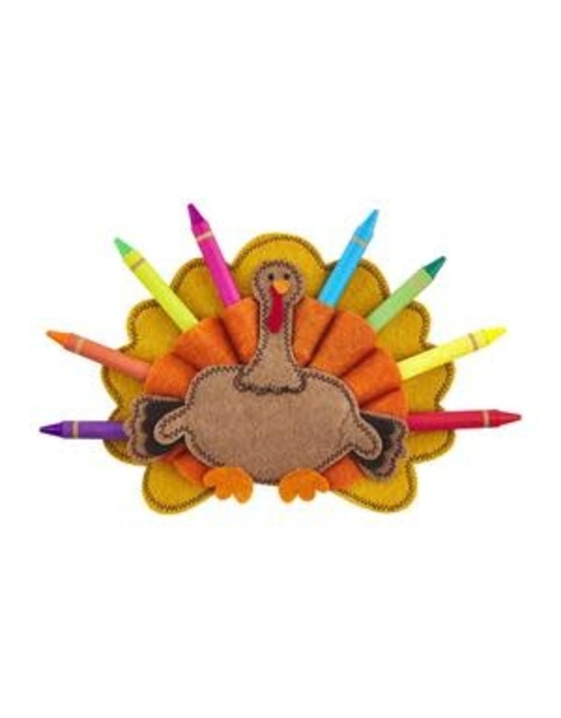 Mud Pie Mud Pie Fall Crayon Holder Orange Turkey