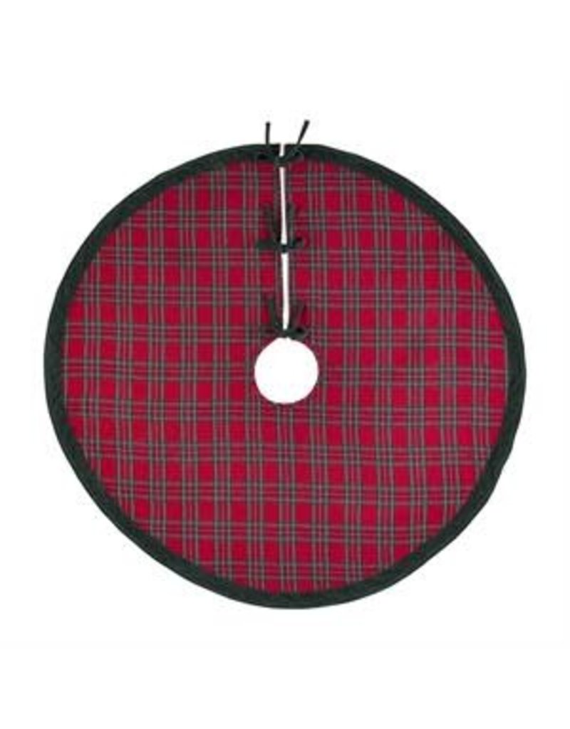 Mud Pie Holiday Tree Skirt Velvet Tartan