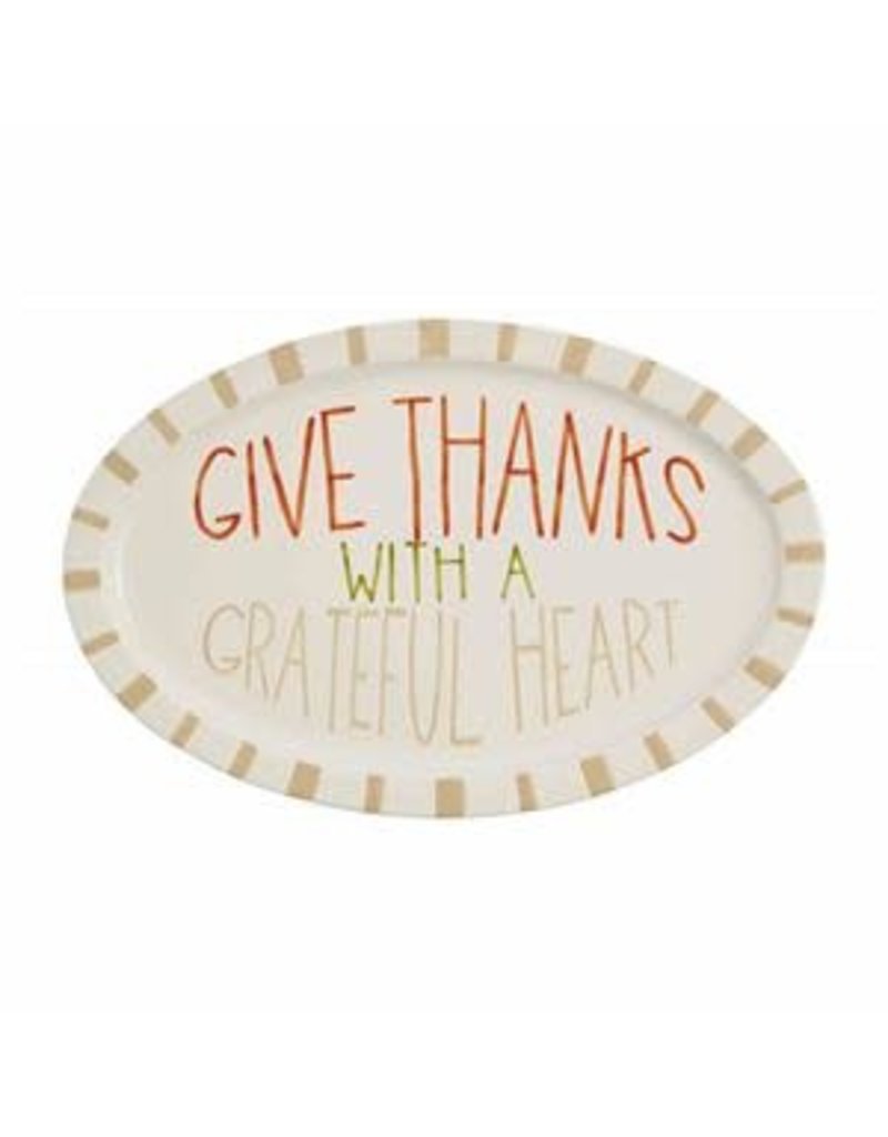 Mud Pie Mud Pie Fall Grateful Heart Platter