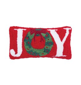C & F Enterprises Pillow Small Hooked Joy Wreath