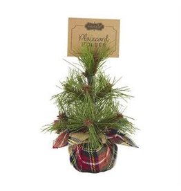 Mud Pie Holiday Placecard Holder Pine Tan