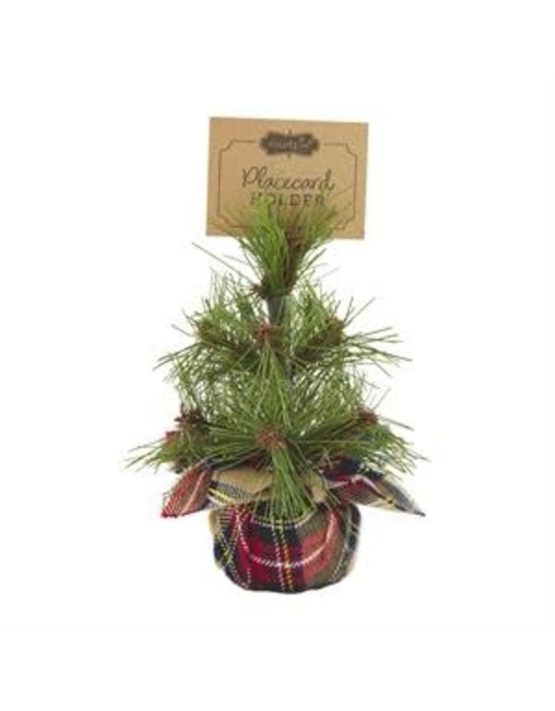 Mud Pie Holiday Placecard Holder Pine Tan