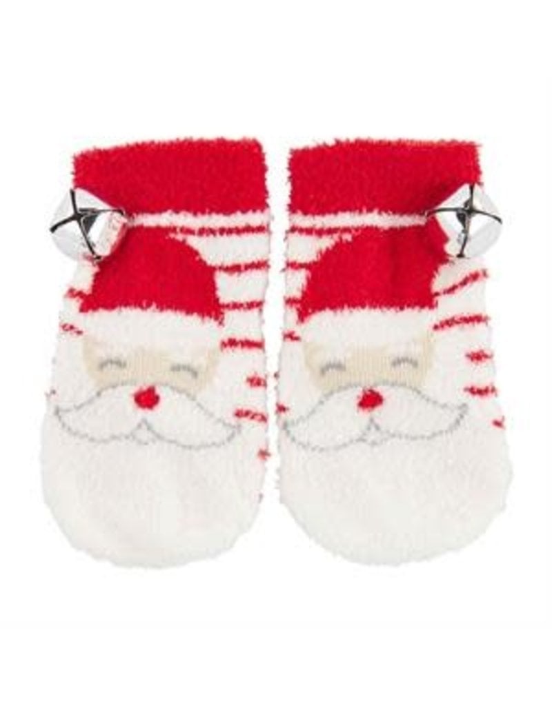 Mud Pie Mud Pie Holiday Rattle Toes Santa Chenille