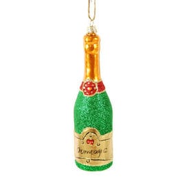 Cody Foster Ornament Glittered Champagne Green