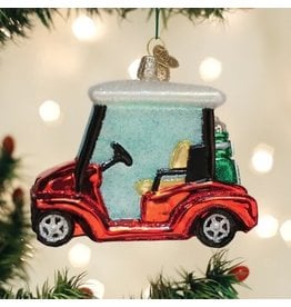Old World Christmas Ornament Golf Cart