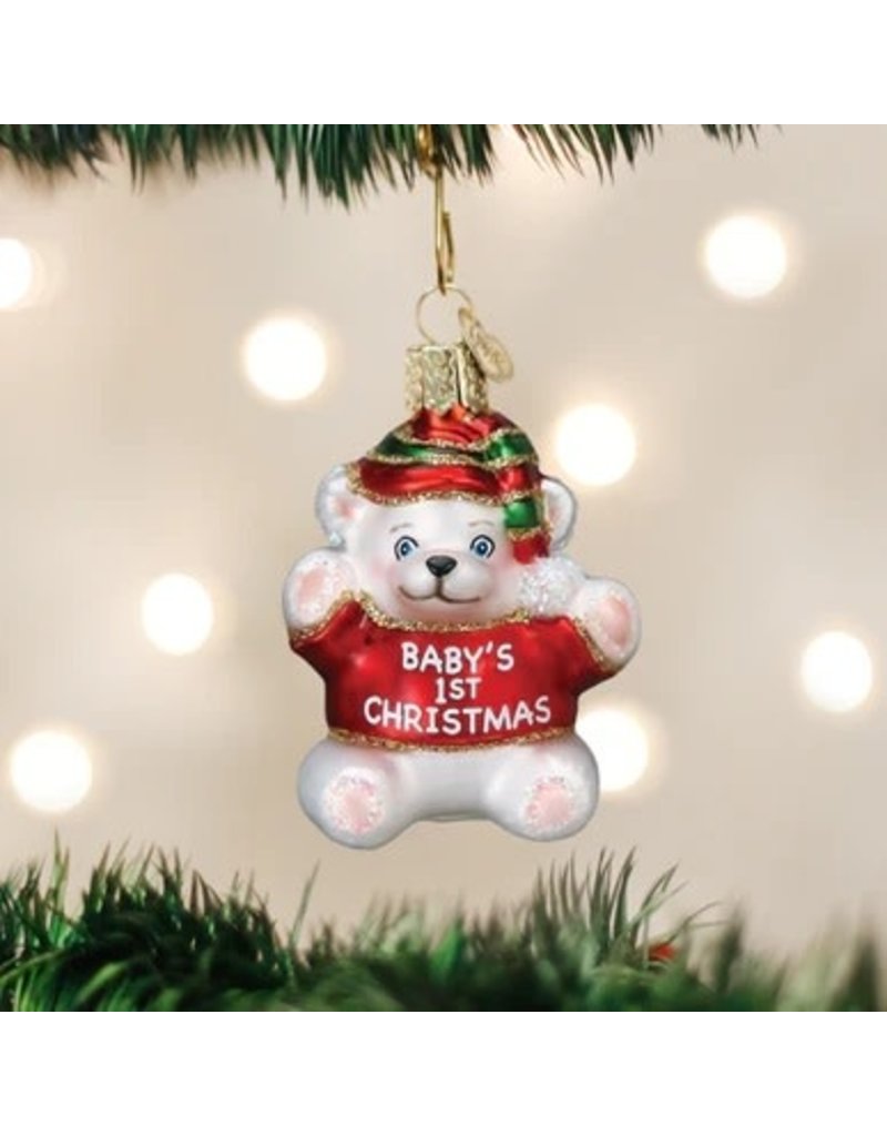 Old World Christmas Ornament Baby's 1st Christmas