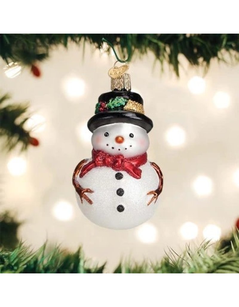 Old World Christmas Old World Christmas Ornament Holly Red Hat Snowman