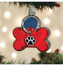 Old World Christmas Ornament Dog Tag