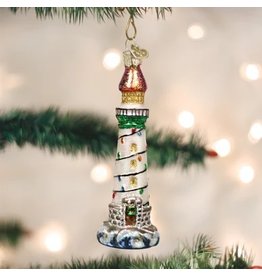 Old World Christmas Ornament Holiday Lighthouse