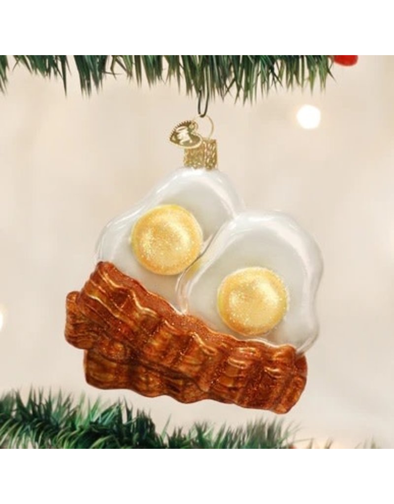 Old World Christmas Ornament Bacon & Eggs