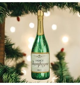 Old World Christmas Ornament Champagne Bottle