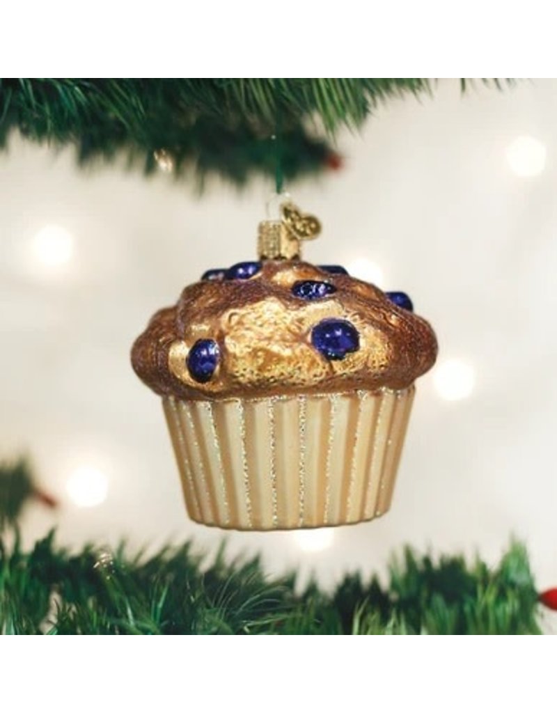 Old World Christmas Ornament Blueberry Muffin