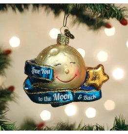 Old World Christmas Ornament Love You to the Moon and Back
