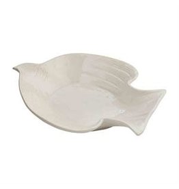 Mud Pie Mud Pie Holiday White Dove Stoneware Bowl