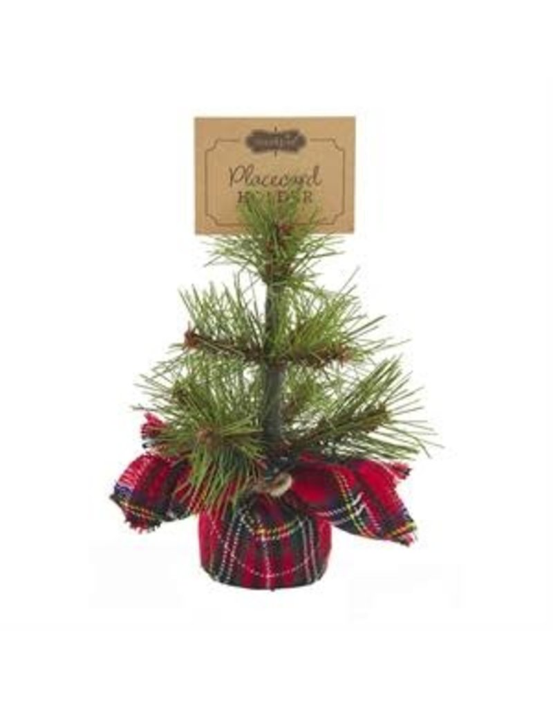 Mud Pie Holiday Placecard Holder Pine Red