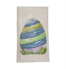 Mud Pie Mud Pie Easter Painted Towel Egg