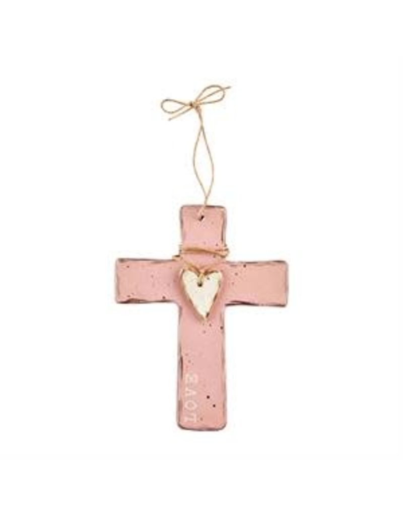 Mud Pie Mud Pie Stoneware Cross Love