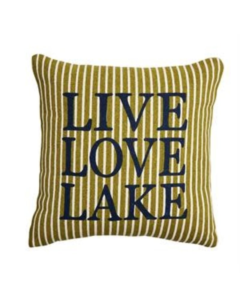 Mud Pie Mud Pie Jute Back Pillow Love