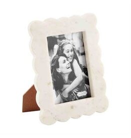 Mud Pie Mud Pie Marble Frame Scalloped 4x6