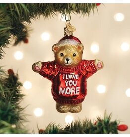 Old World Christmas Old World Christmas Ornament I Love You More Bear