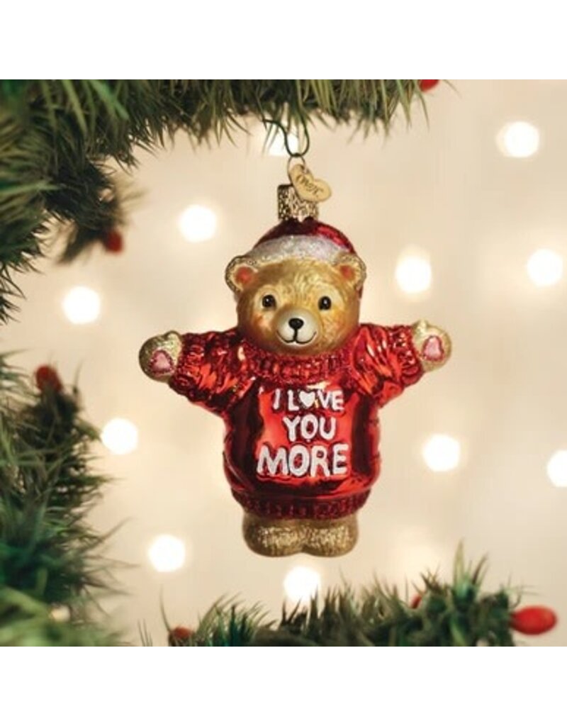 Old World Christmas Old World Christmas Ornament I Love You More Bear