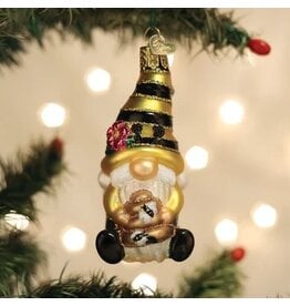 Old World Christmas Ornament Bee Happy Gnome