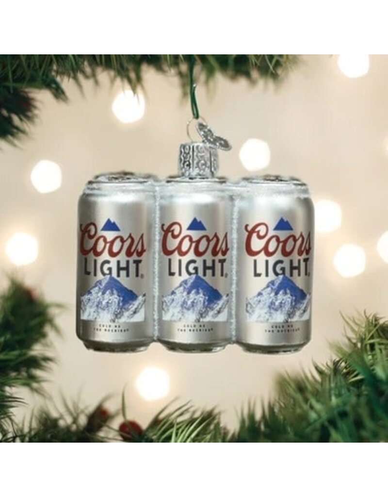 Old World Christmas Ornament Coors Light Six Pack