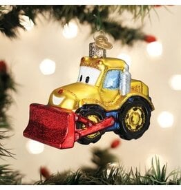 Old World Christmas Ornament Bright Eyed Bulldozer