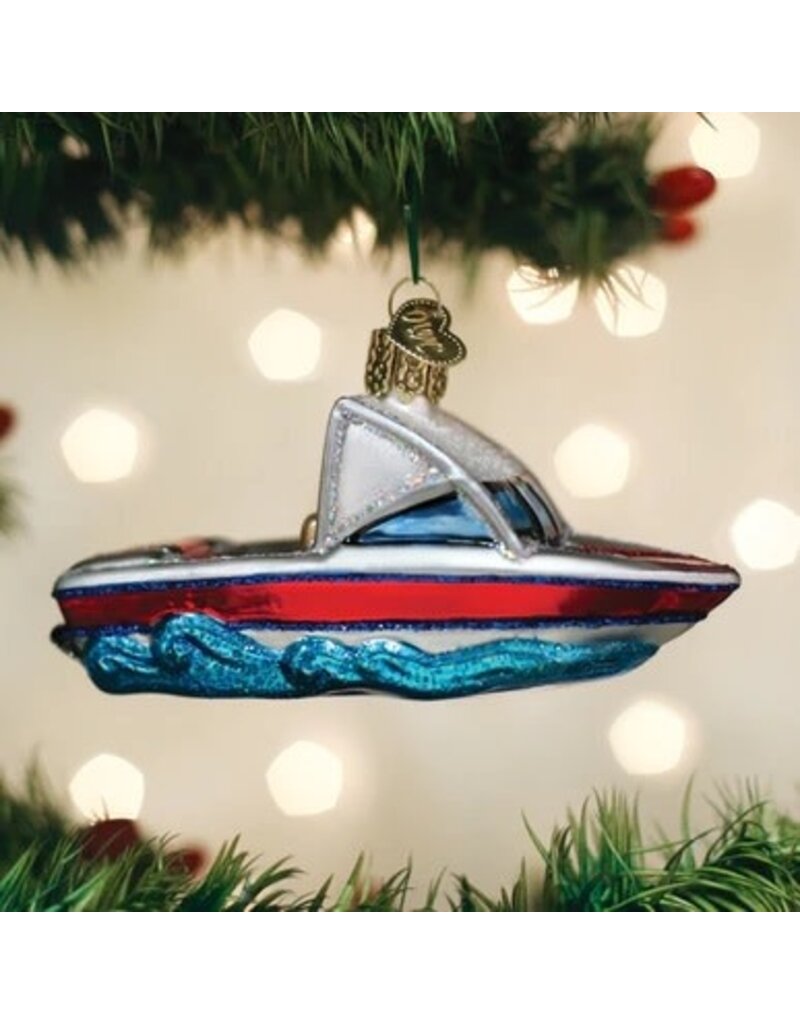 Old World Christmas Old World Christmas Ornament Ski Boat