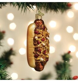 Old World Christmas Ornament Chili Cheese Dog