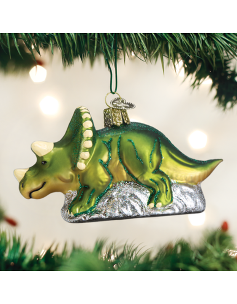 Old World Christmas Ornament Triceratops