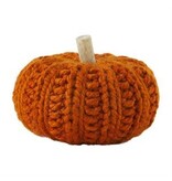 Mud Pie Mud Pie Fall Crochet Pumpkin Orange