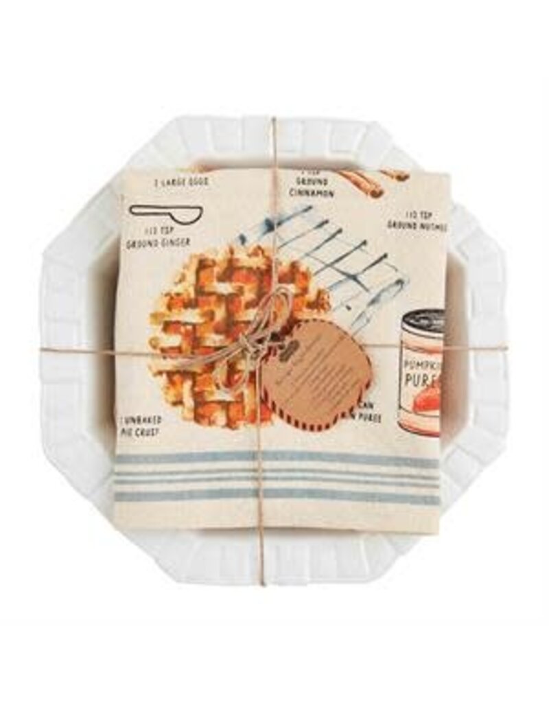 Mud Pie Fall Pie Dish & Server Set
