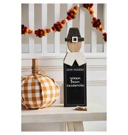 Mud Pie Fall Pilgrim Chalkboard Decor