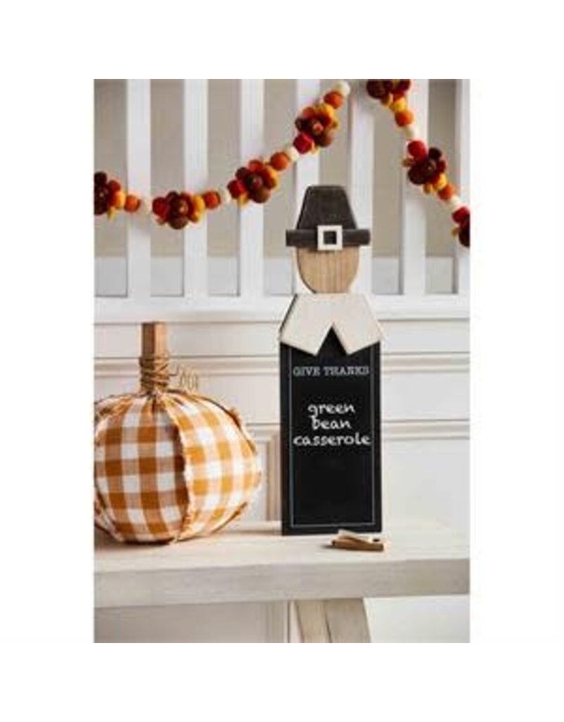 Mud Pie Fall Pilgrim Chalkboard Decor