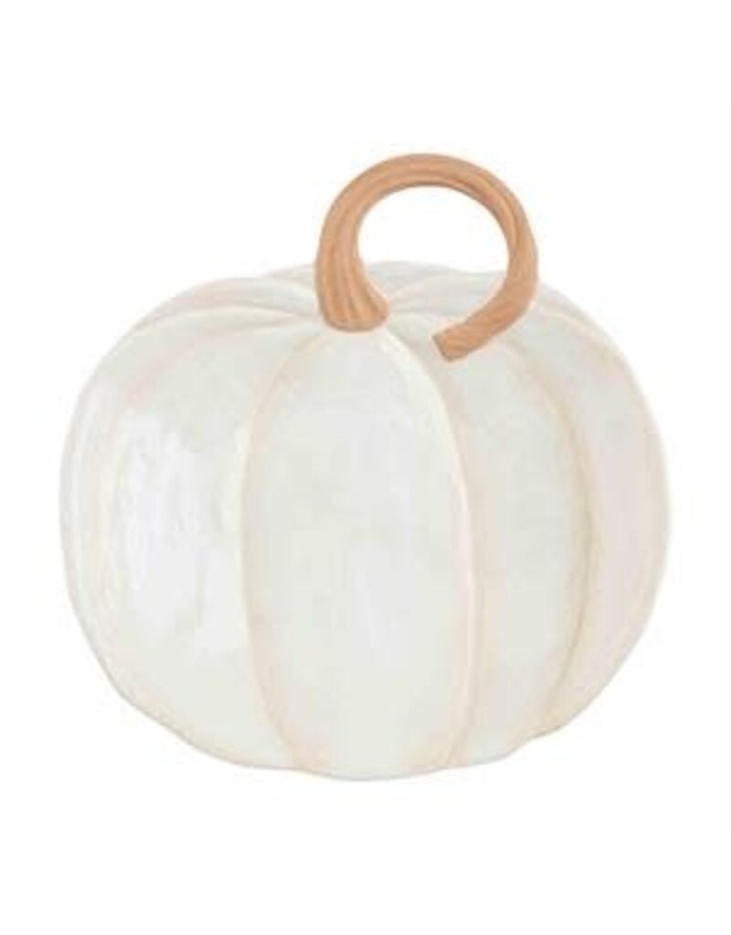 Mud Pie Mud Pie Fall White Pumpkin Bowl