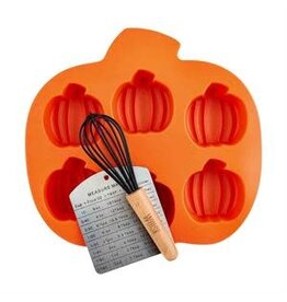 Mud Pie Fall Pumpkin Silicone Baking Set