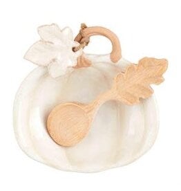 Mud Pie Mud Pie Fall Pumpkin Tidbit Bowl White