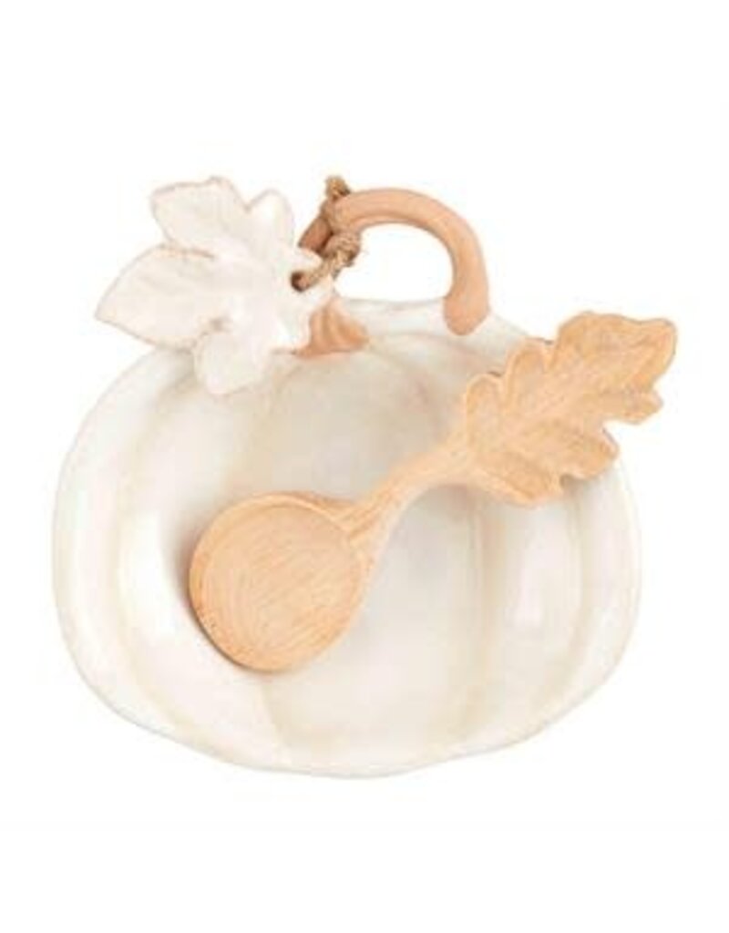 Mud Pie Mud Pie Fall Pumpkin Tidbit Bowl White