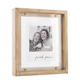 Mud Pie Mud Pie Frame Brass and Wood Friends