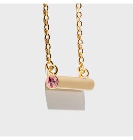 Birthstone Necklace - October/Gold